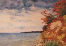 Плес. 1999 бумага, акварель, 30х42, частная коллекция