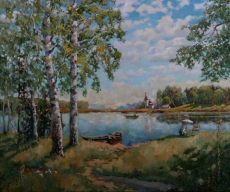 Этюды на Оке. 2004 холст, масло, 46х55