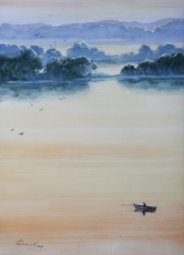 Есенинские мотивы. 2009 бумага, акварель, пастель, 36х50